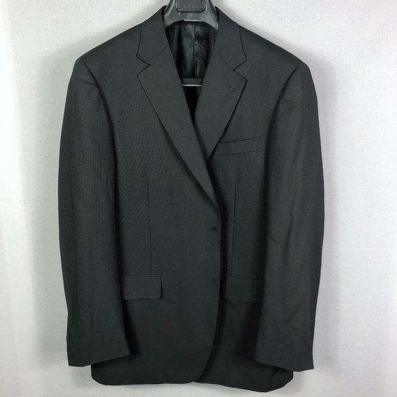 Canali Other - Canali Black Notch Lapel Travel Water Resistant Suit Jackets